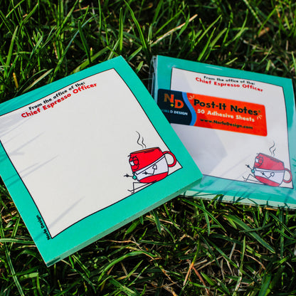 Chief Espresso Officer Coffee Post-It Notes®