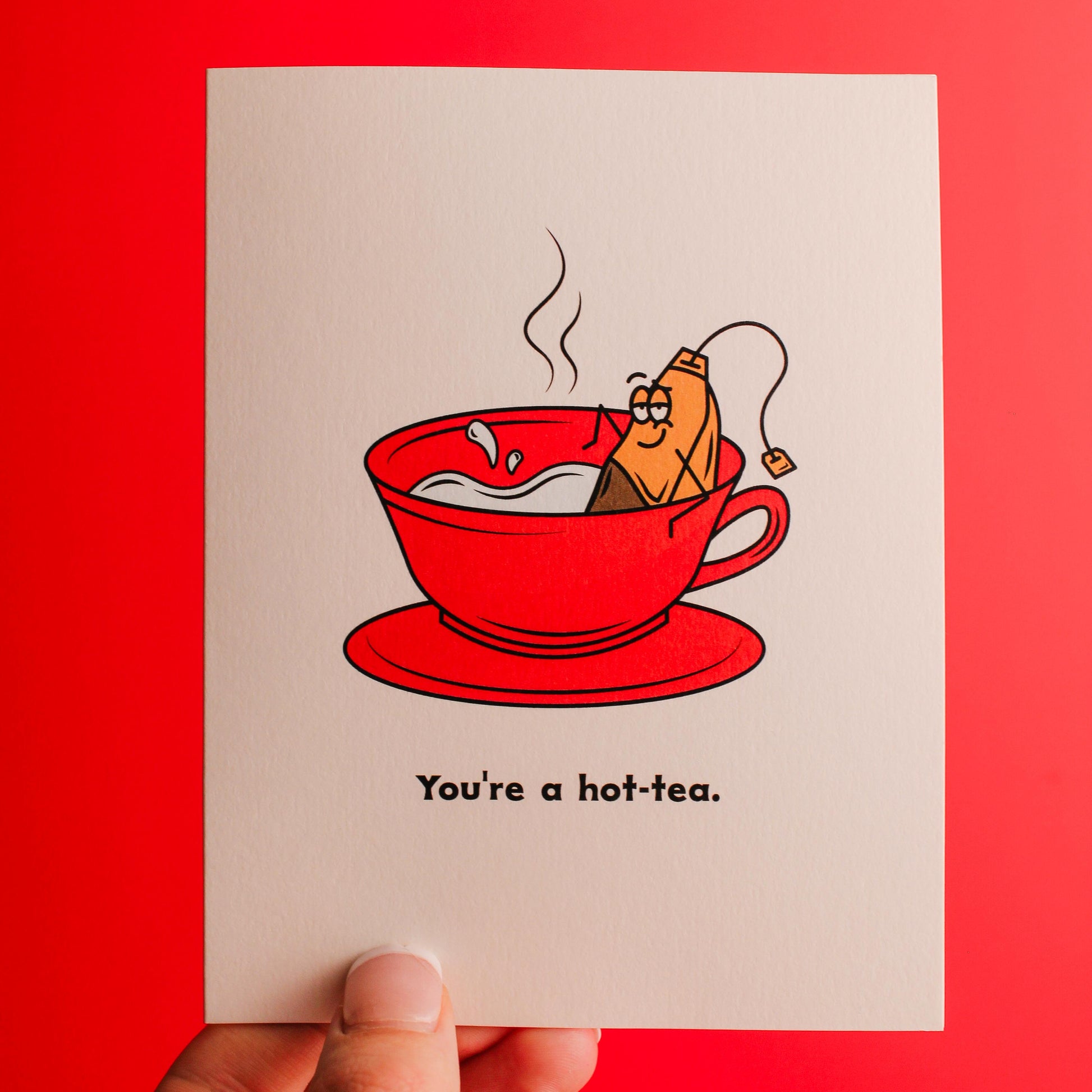 Hot Tea Greeting Card