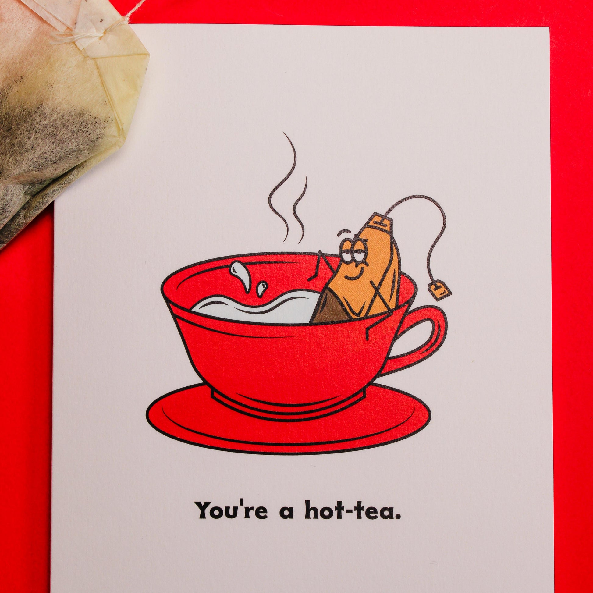Hot Tea Greeting Card