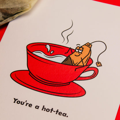 Hot Tea Greeting Card