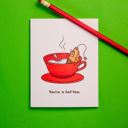 Hot Tea Greeting Card