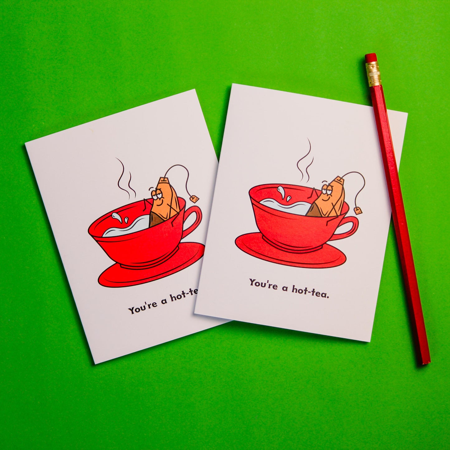 Hot Tea Greeting Card