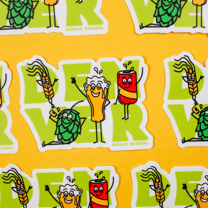 Denver Craft Beer Friends Sticker