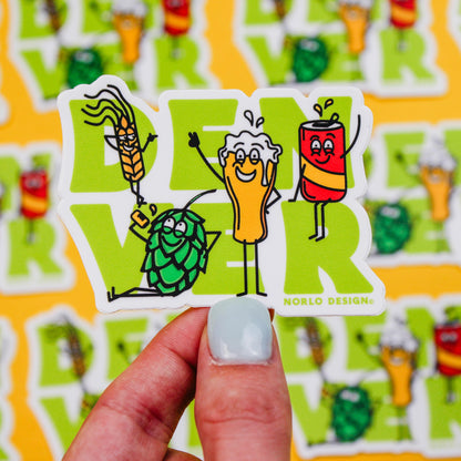 Denver Craft Beer Friends Sticker