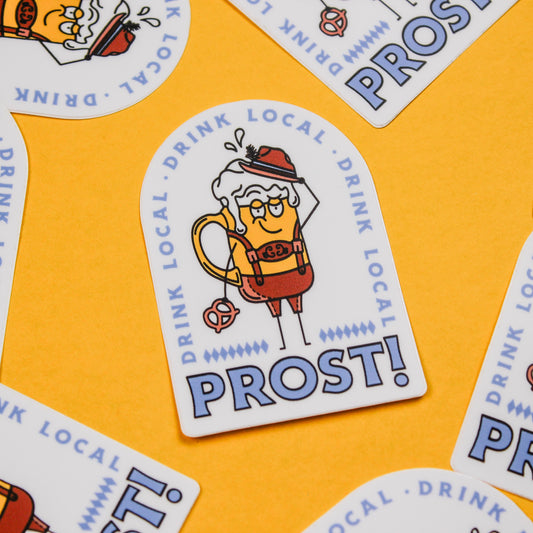 Oktoberfest Craft Beer Sticker - Lederhosen