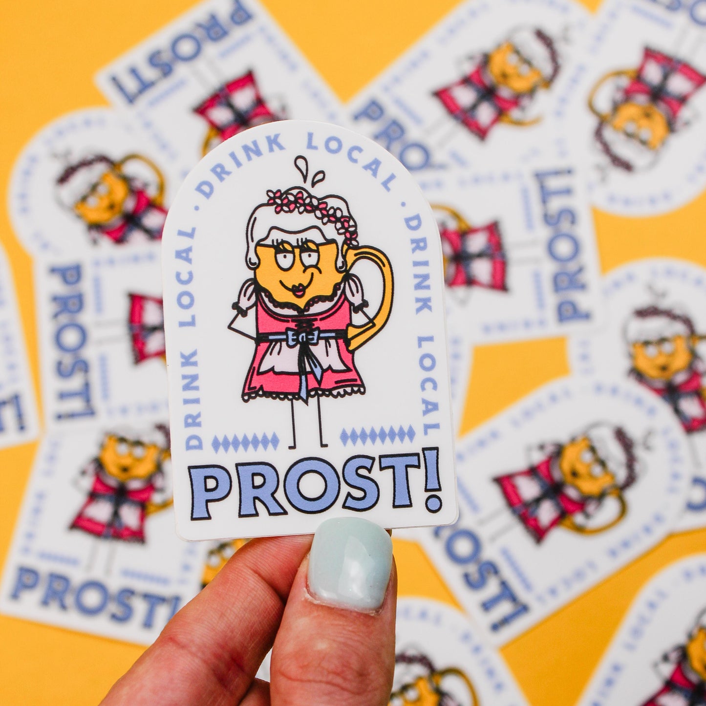 Oktoberfest Craft Beer Sticker - Dirndl