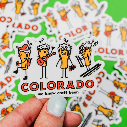 We Know Colorado Craft Beer Sticker