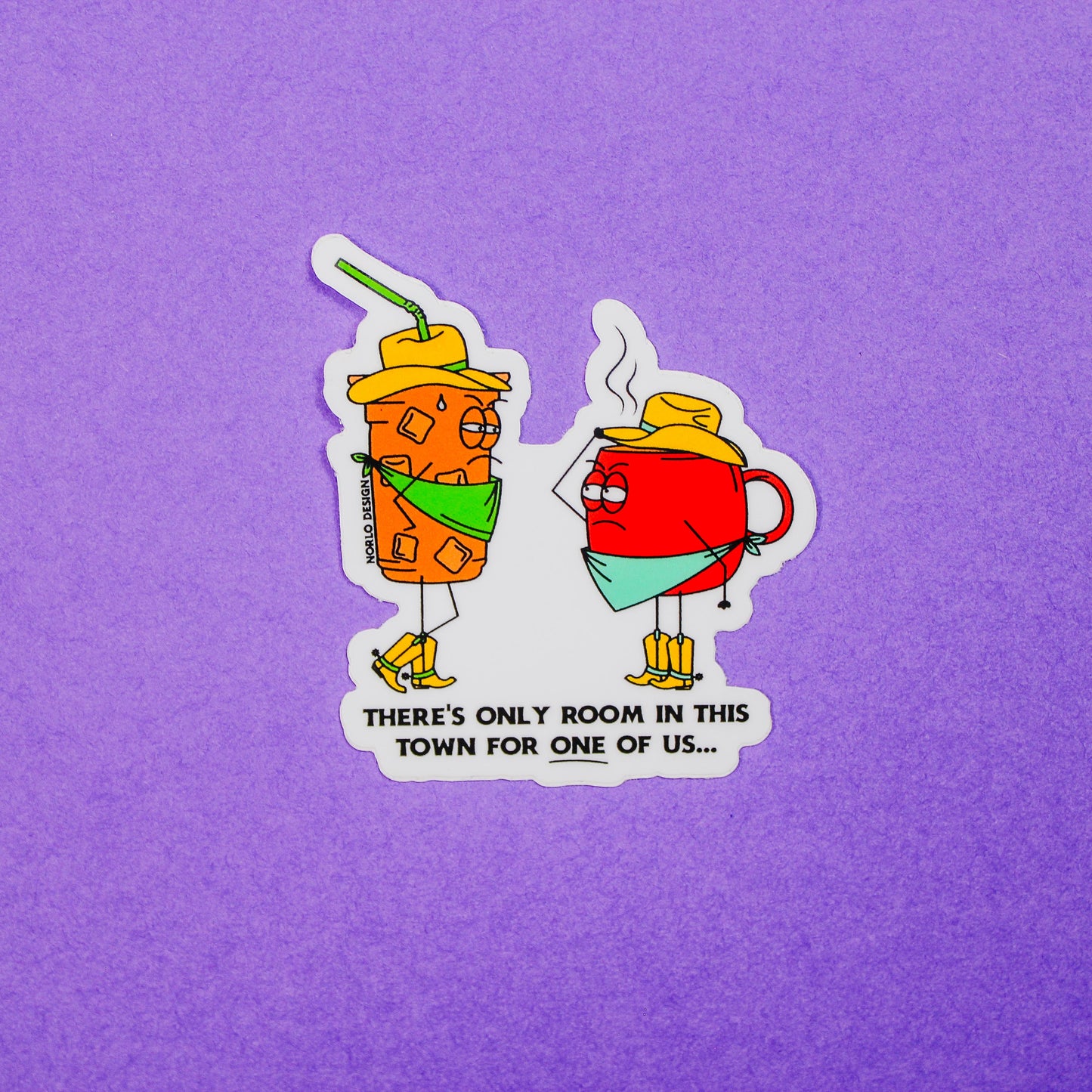 Wild West Coffee Vinyl Sticker