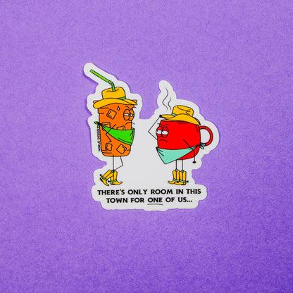 Wild West Coffee Vinyl Sticker