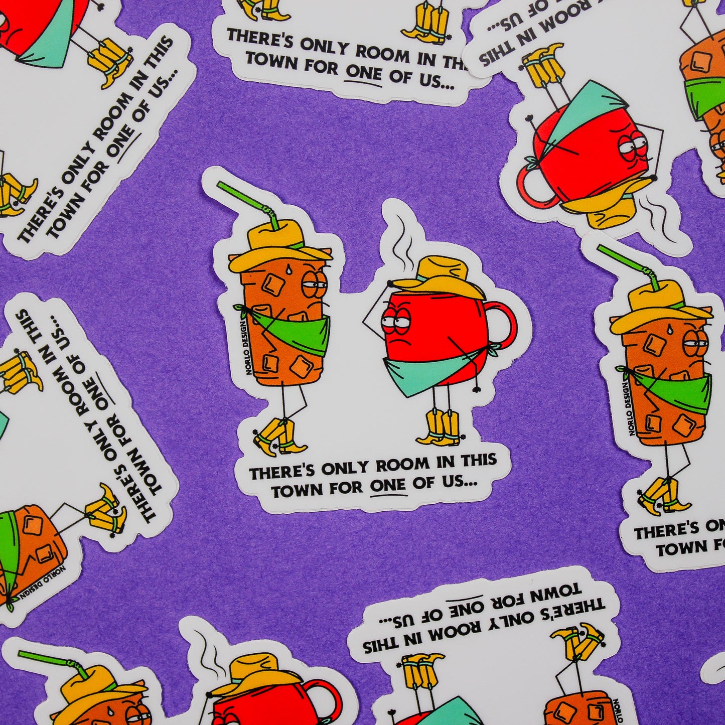 Wild West Coffee Vinyl Sticker