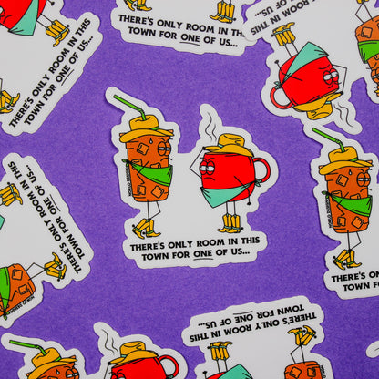 Wild West Coffee Vinyl Sticker