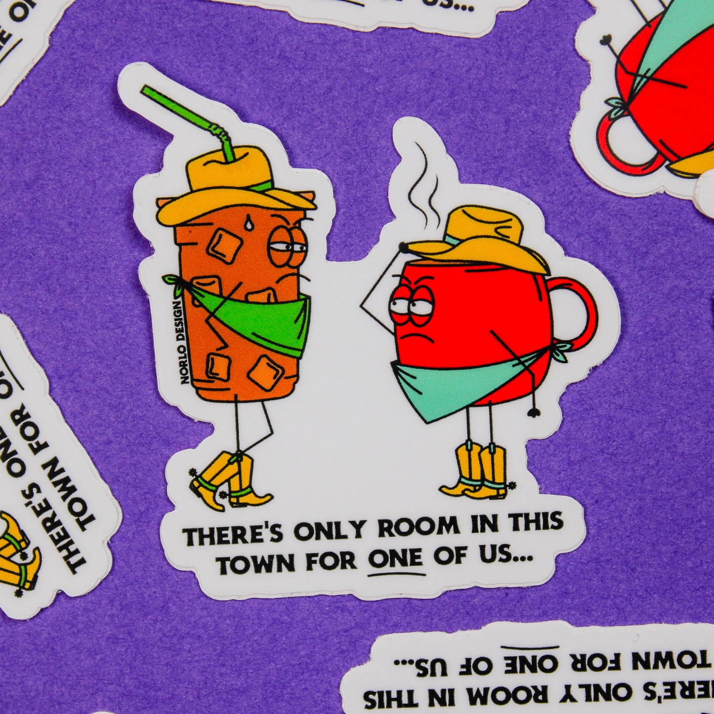 Wild West Coffee Vinyl Sticker