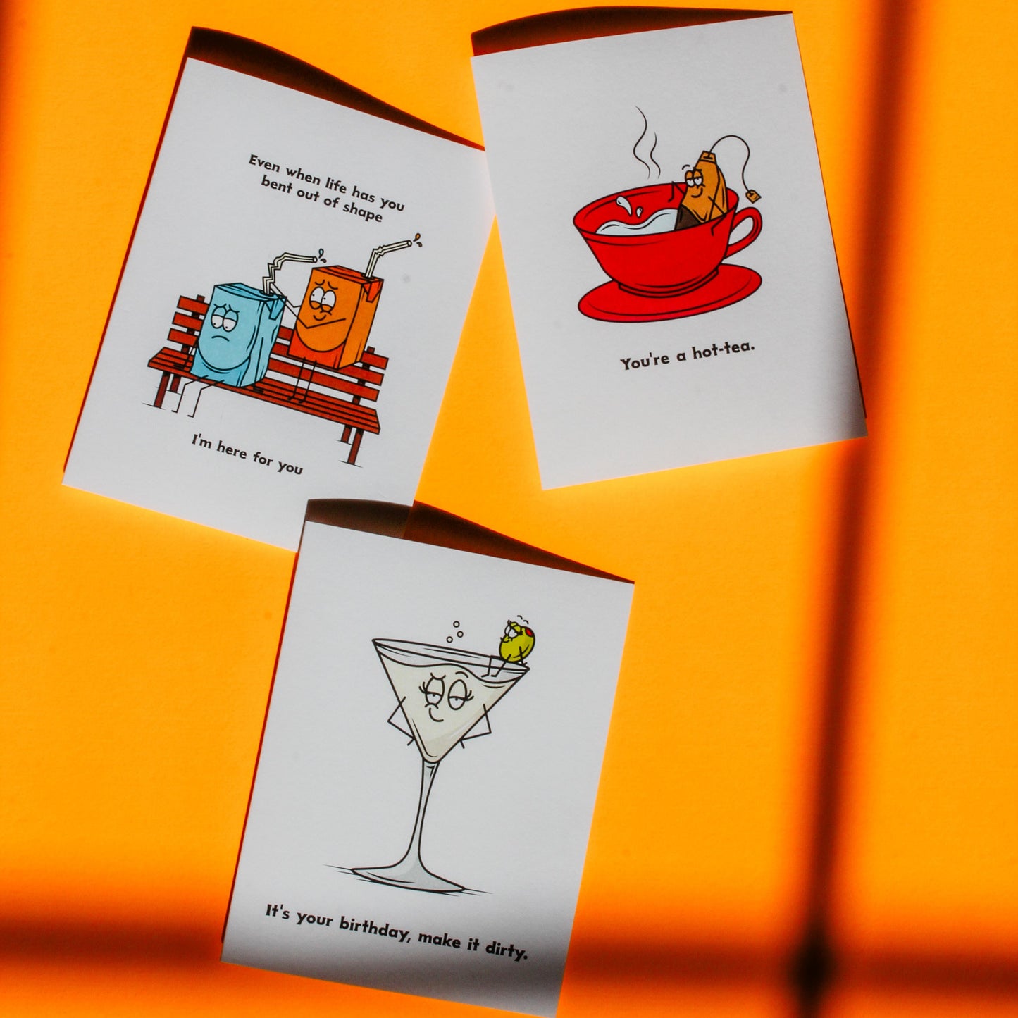 Bent Out Of Shape Juice Box Sympathy Card