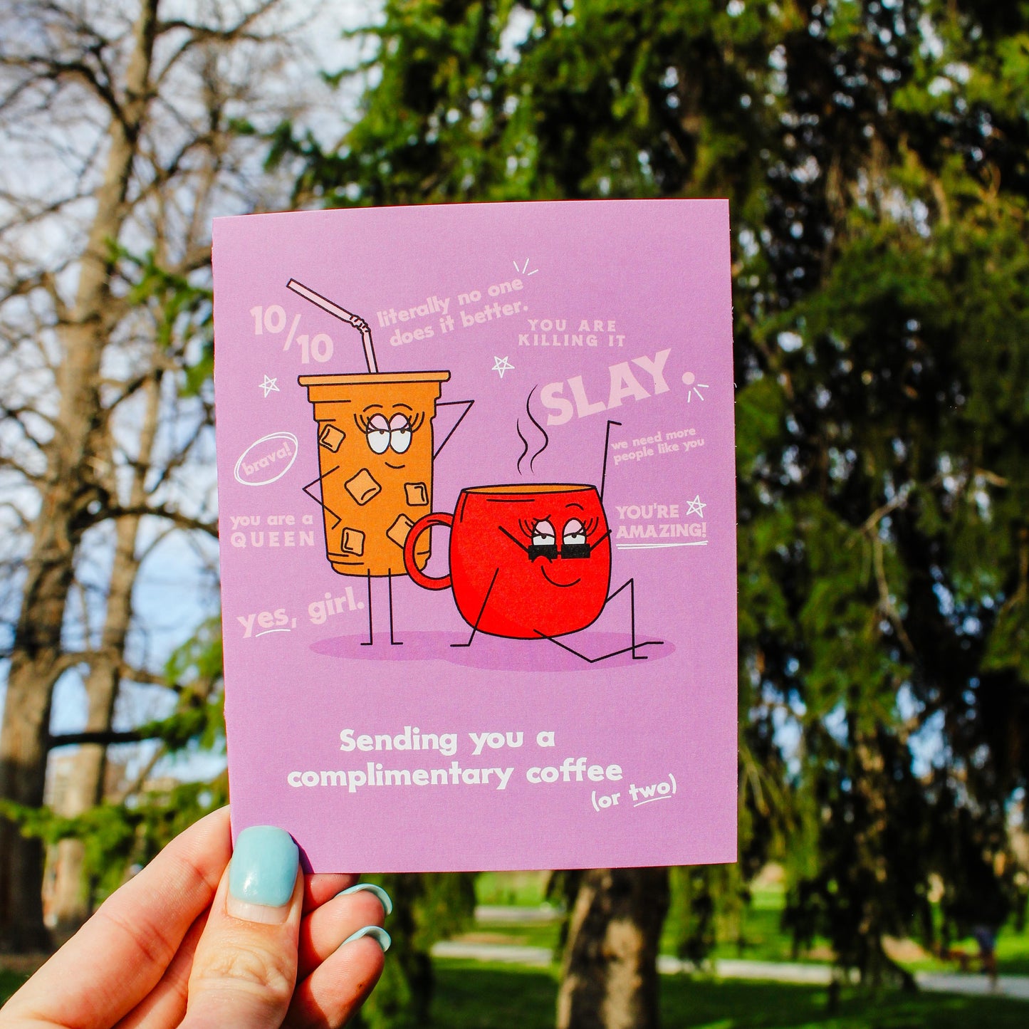 Complimentary Coffee Greeting Card