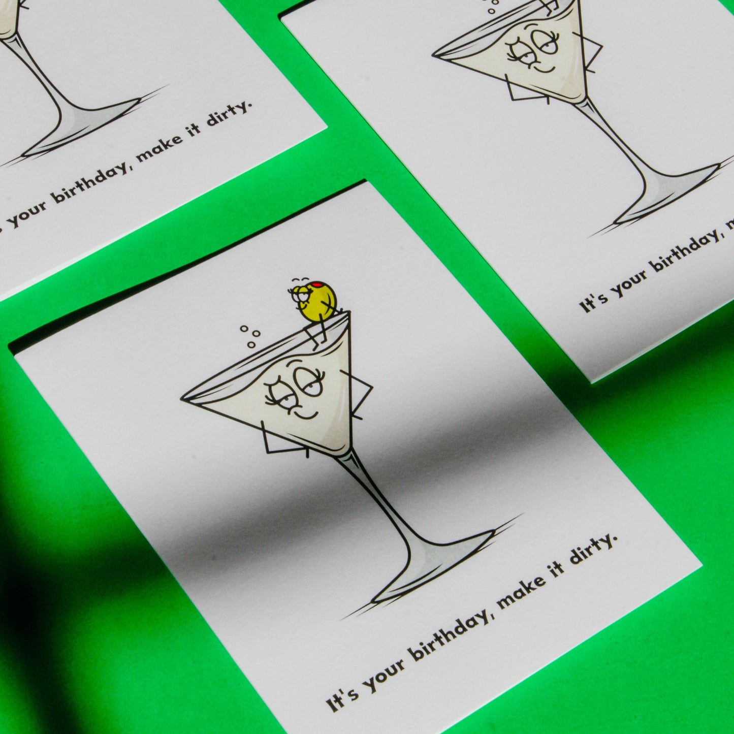 Dirty Martini Birthday Greeting Card