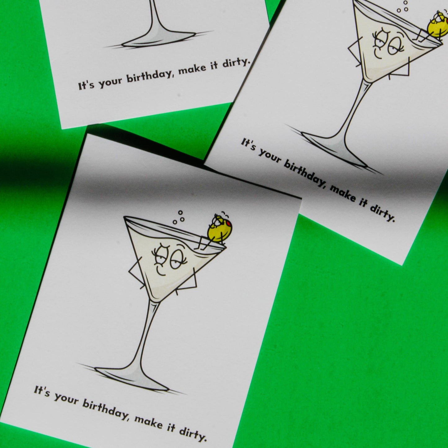 Dirty Martini Birthday Greeting Card
