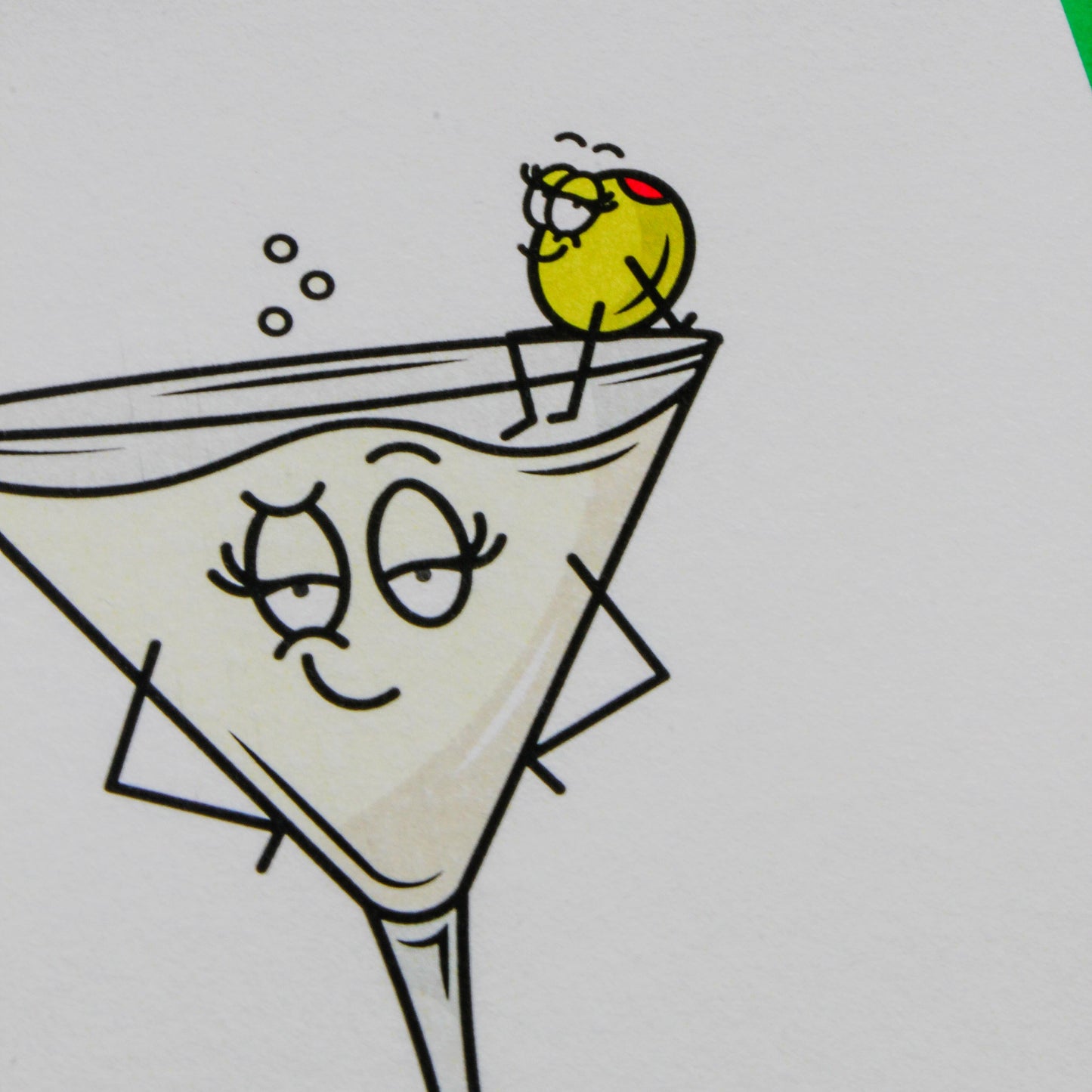 Dirty Martini Birthday Greeting Card