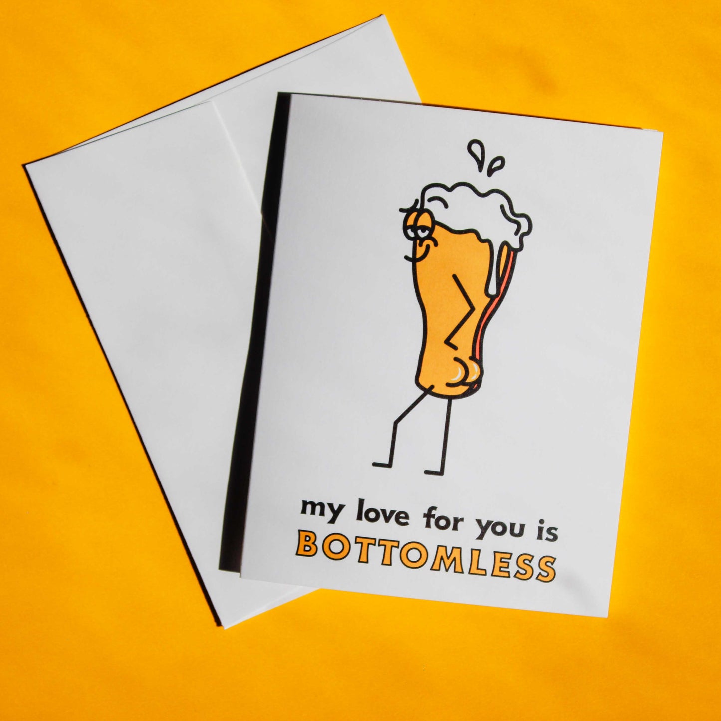 My Love Is Bottomless Greeting Card