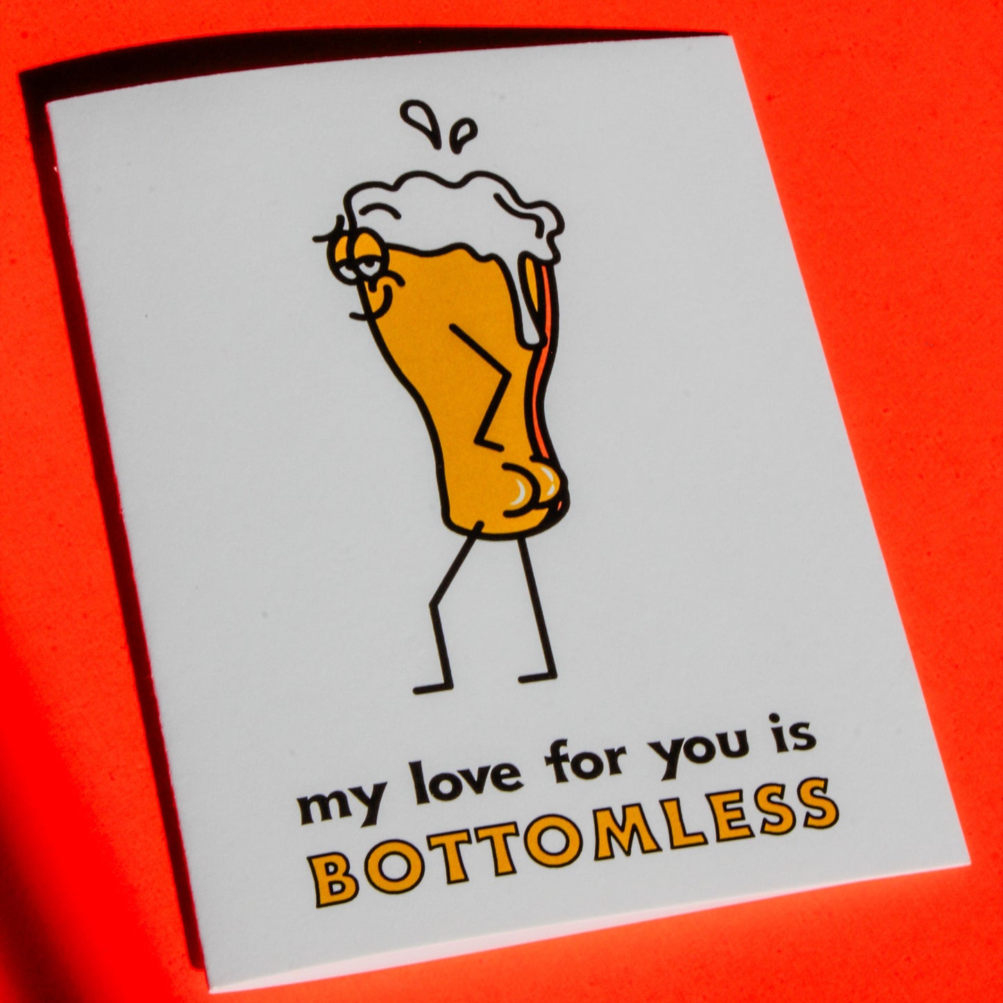 My Love Is Bottomless Greeting Card