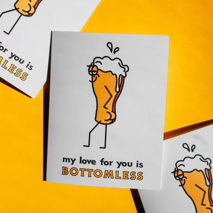 My Love Is Bottomless Greeting Card