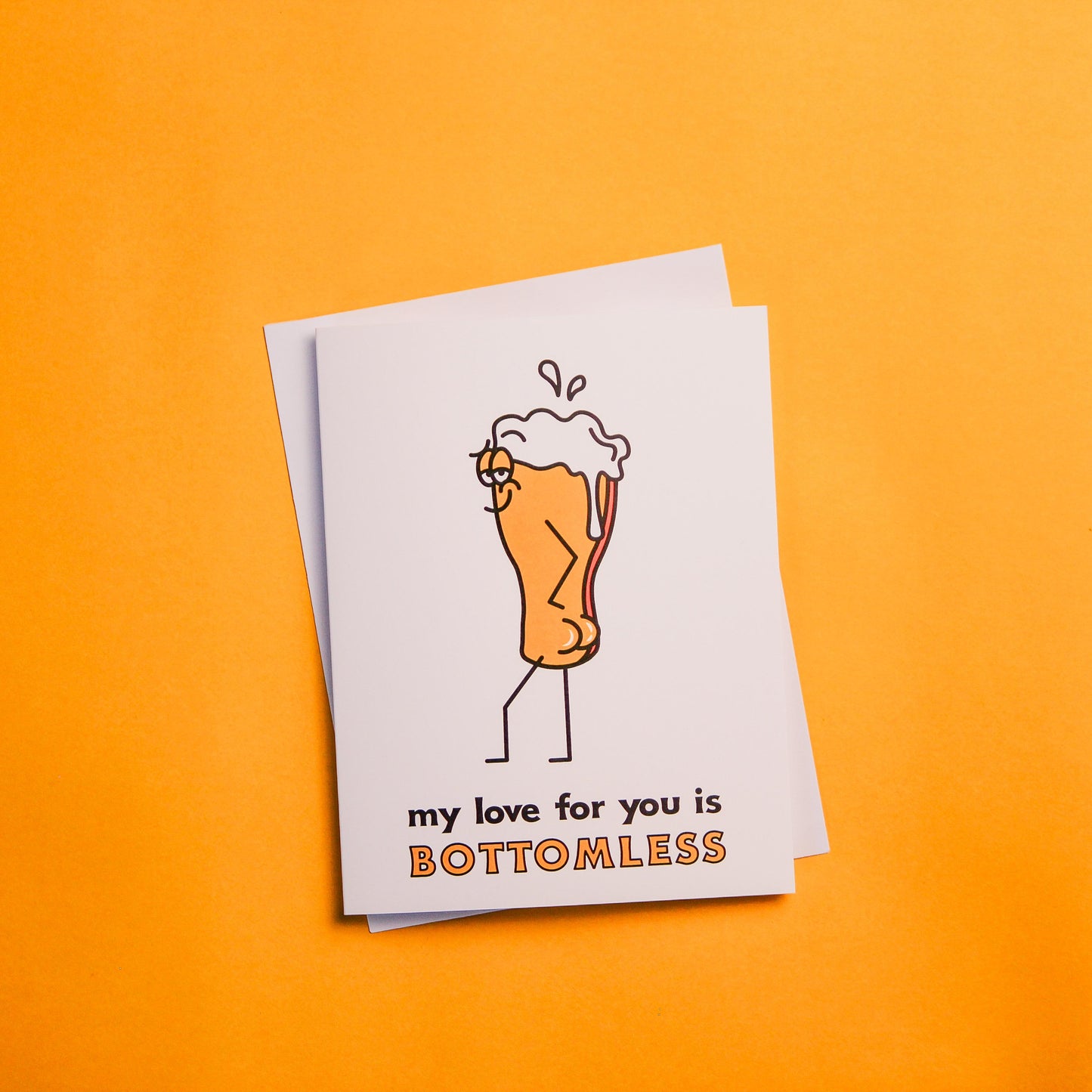 My Love Is Bottomless Greeting Card