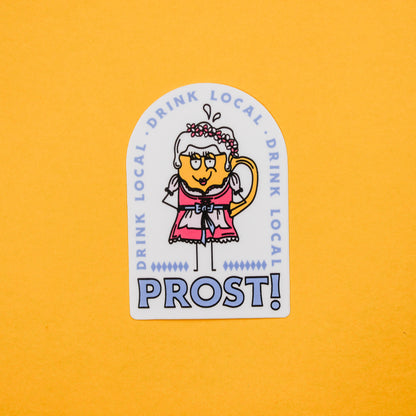 Oktoberfest Craft Beer Sticker - Dirndl
