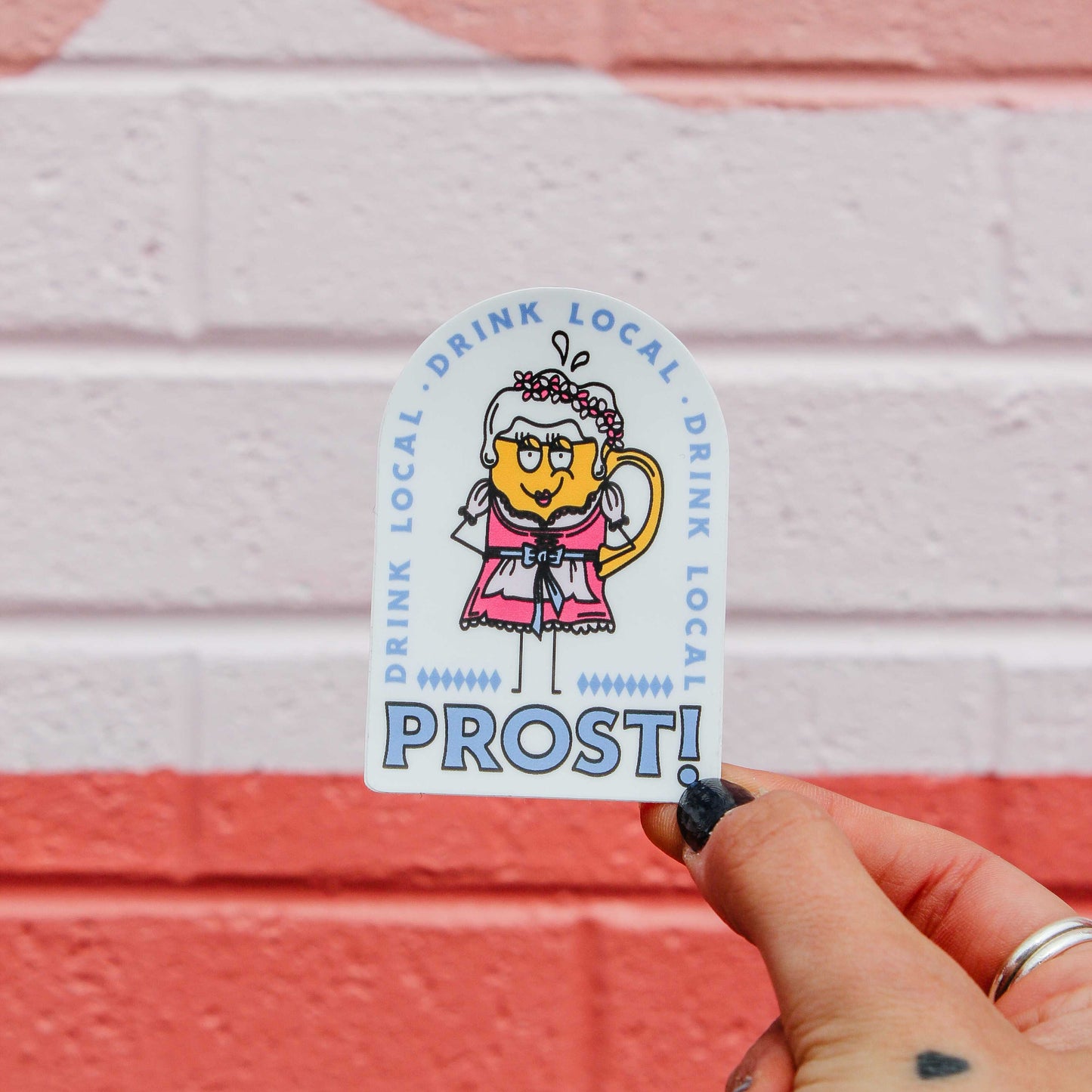 Oktoberfest Craft Beer Sticker - Dirndl