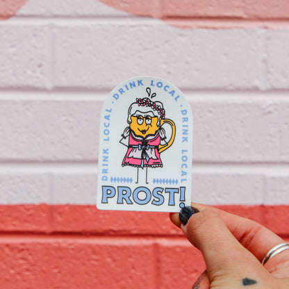 Oktoberfest Craft Beer Sticker - Dirndl