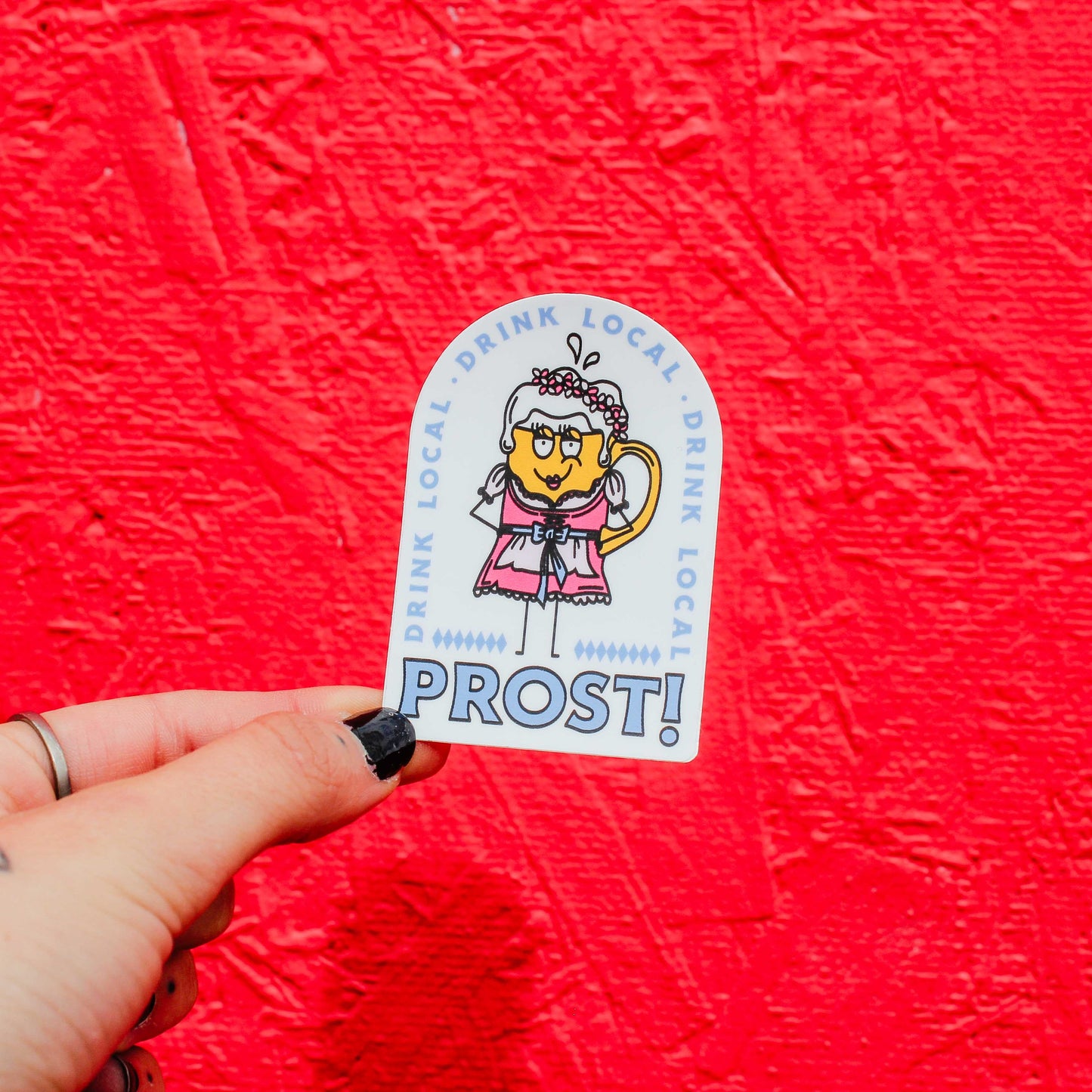 Oktoberfest Craft Beer Sticker - Dirndl