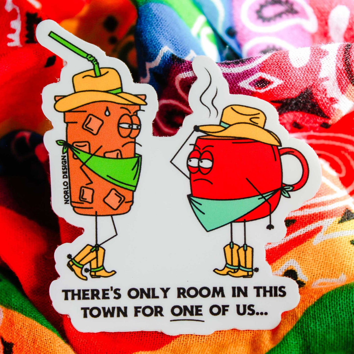 Wild West Coffee Vinyl Sticker