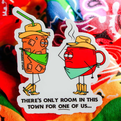 Wild West Coffee Vinyl Sticker