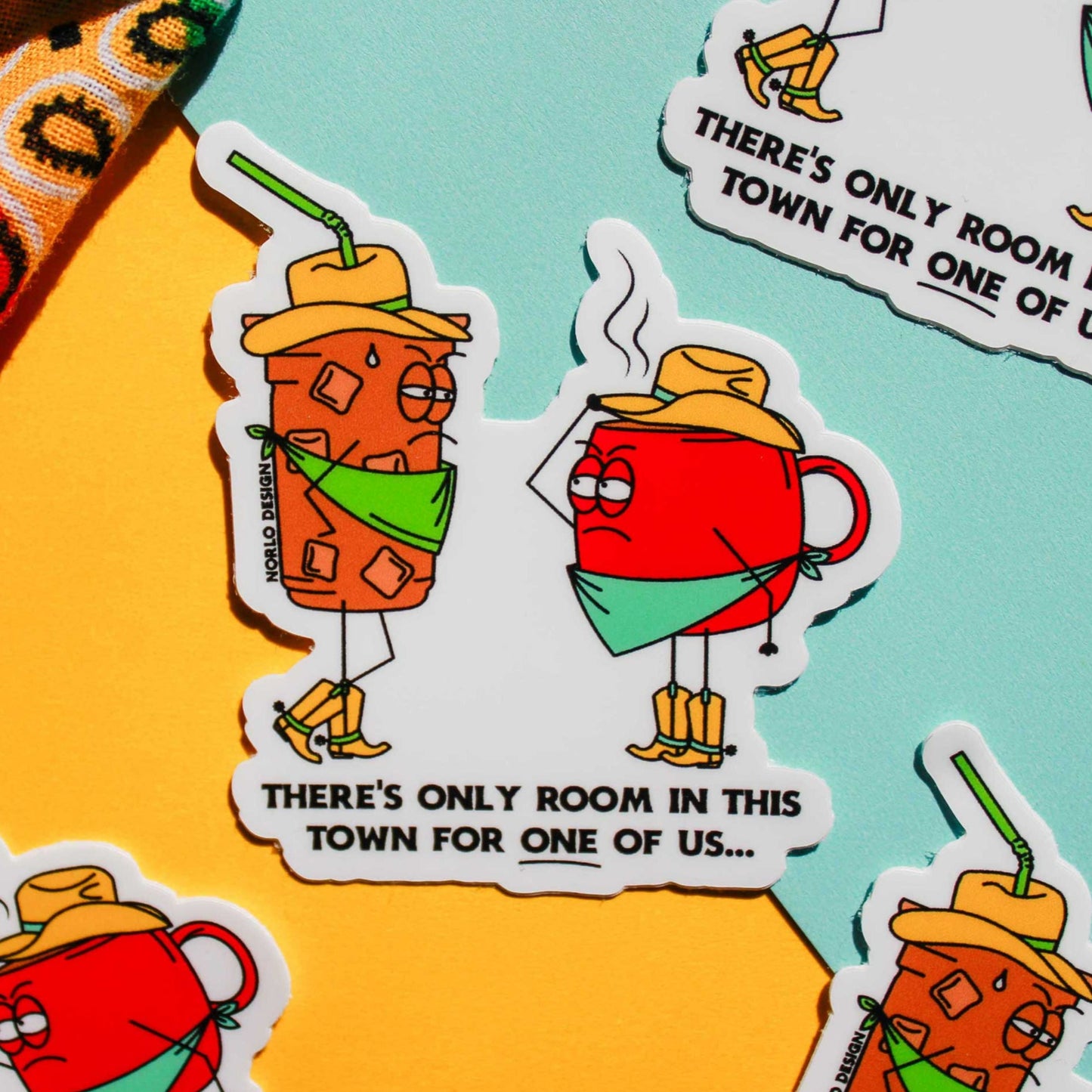 Wild West Coffee Vinyl Sticker