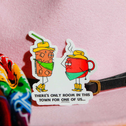 Wild West Coffee Vinyl Sticker