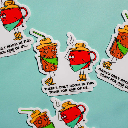 Wild West Coffee Vinyl Sticker