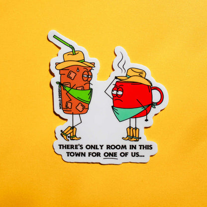 Wild West Coffee Vinyl Sticker